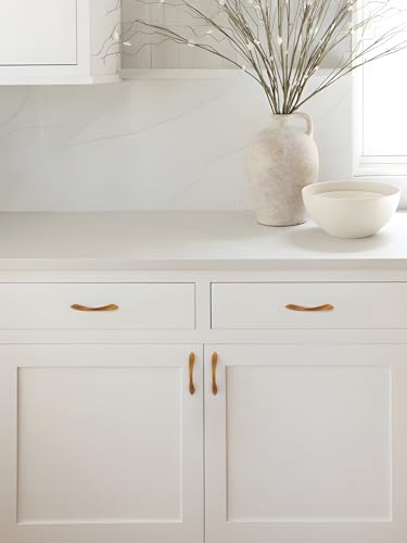 Image of 2 Pack Antique Brass Cabinet Pulls 3 Inch Arch Twisted Handles Drawer Kitchen Cupboard Bathroom Dresser Cabinet Hardware Zinc Alloy