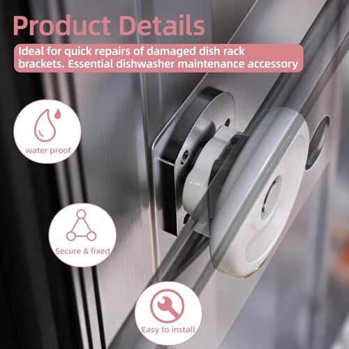 Klammer Besteckkorb für Miele Geschirrspüler Ersatzteile - Besteckkorb Spülmaschine Clips für Miele Spülmaschine G3xx Serie, Geschirrkorb Klammer Halter Set, Ersatzteile für 09759811 1107900 (6 Stück)