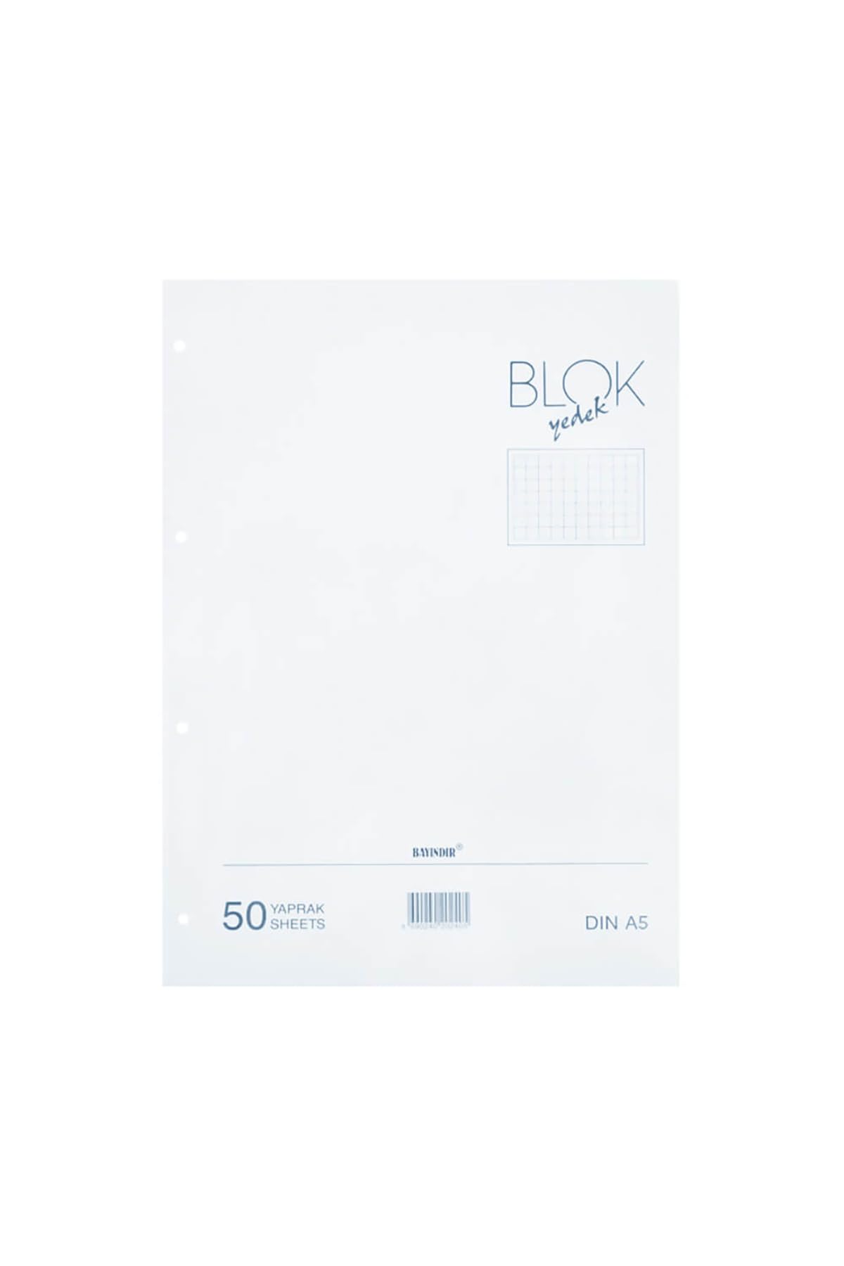 College, ricambio A4, a quadretti, bianco, BBN0190