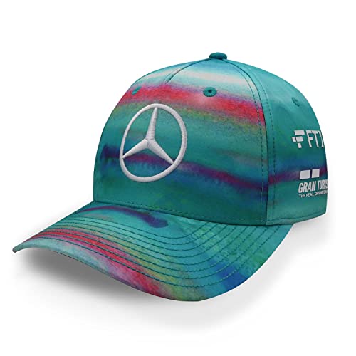 Mercedes-AMG Petronas F1 Special Edition Lewis Hamilton 2022 Miami GP Hat Blue miniatura 1