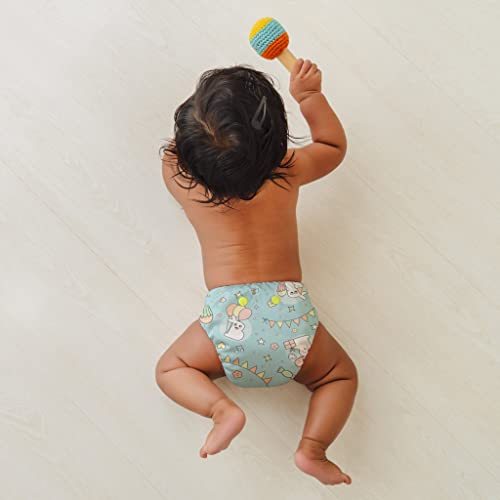 Image of SuperBottoms Swimming Diapers for Babies & Toddlers - Reusable & Adjustable Swim Diapers - Washable Cloth Diapers - Skin Friendly Fabric - Easy to Clean - Fits 3M - 3Y