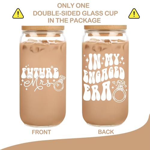 Engagement Gift - Cool Engagement Party Gifts - Future Mrs Bride Gifts - Glass Cup - Image 2