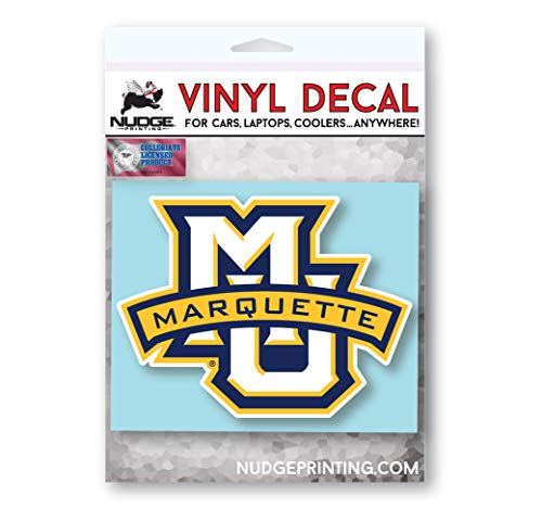 Image of Collegiate NCAA Car Decal Made from Premium Weatherproof Vinyl (Marquette University)
