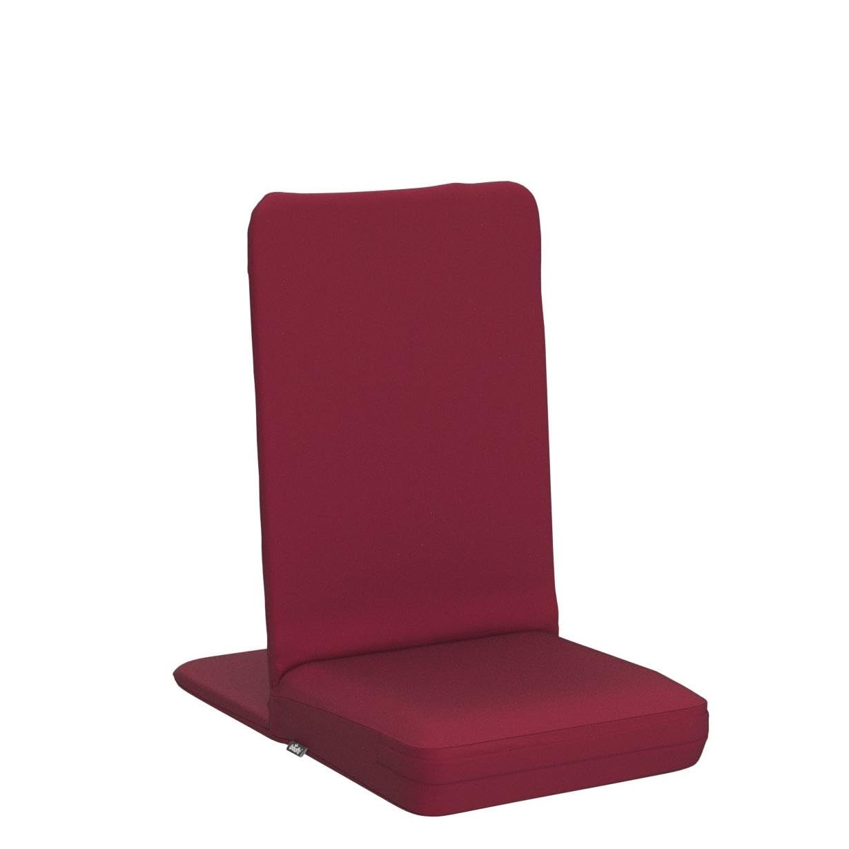 Bodhi Mandir vloerstoel XL | Opklapbare meditatiestoel met dik zitkussen | Vloerstoel met gewatteerde rugleuning | Zitstoel voor yoga en meditatie | Wasbare stof | Nachtblauw