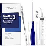 ORAVIX 膿栓除去キット 家庭用 口腔セルフケア 口臭でお悩みの方に 舌クリーナー 扁桃石 臭い玉 詳しい日本語説明書QR付き 正規品