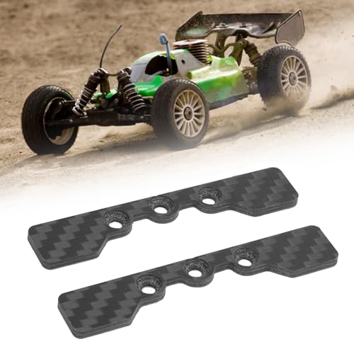 Alomejor 2PCS RC Lower Arm Stopper Carbon RC Lower Arm Stopper Platte Ersatz f¨¹r TT02 Auto Upgrade Teile