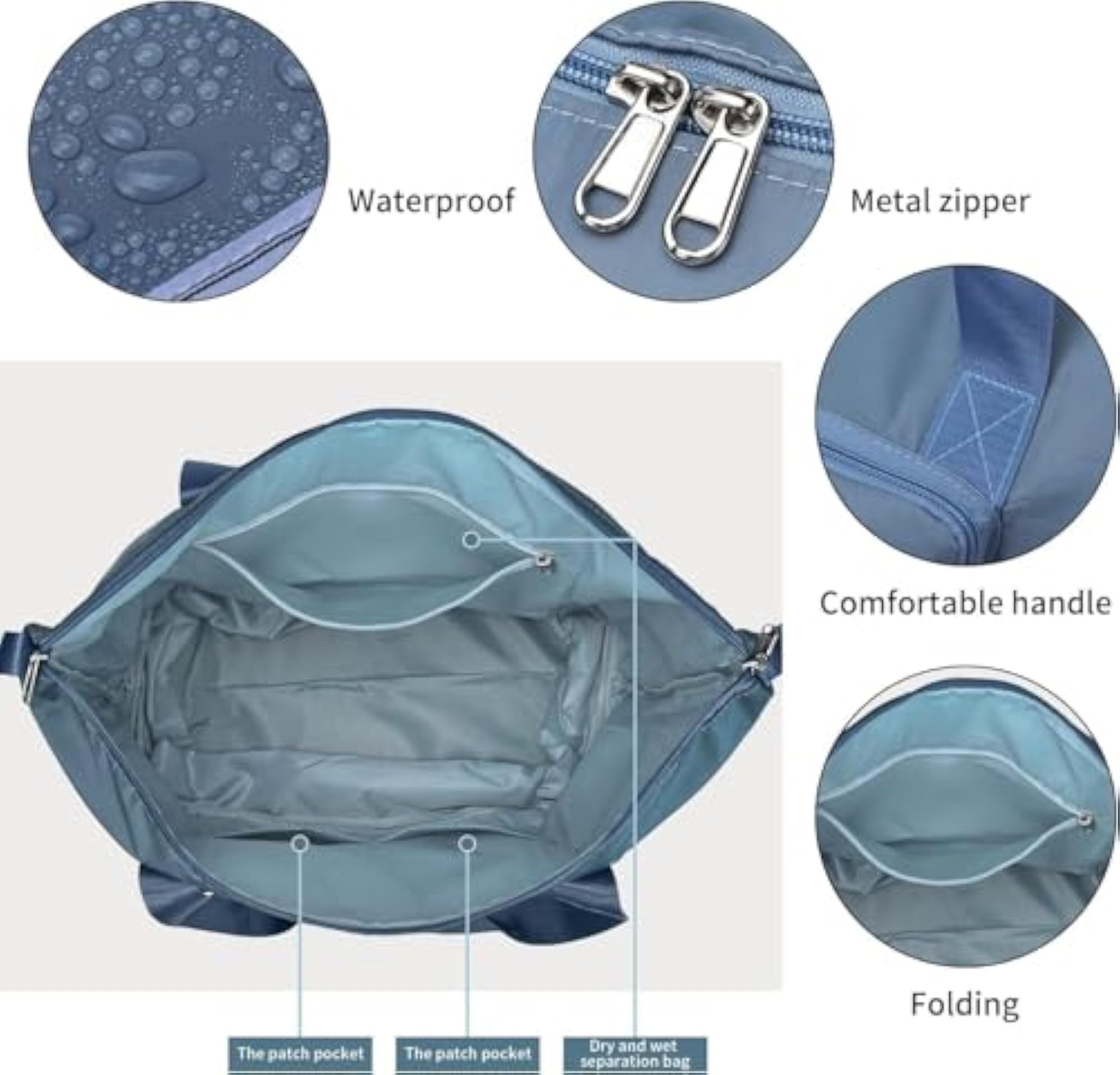 Nylon Expandable Travel Bag for Women, 41 Liter