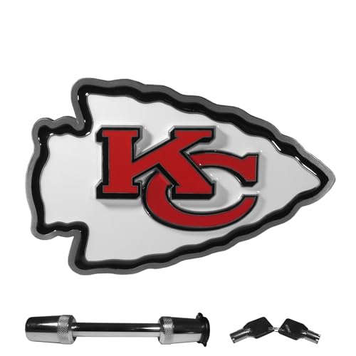 Siskiyou NFL Kansas City Chiefs Trailer Hitch with Hitch Lock Class II, Team Colors