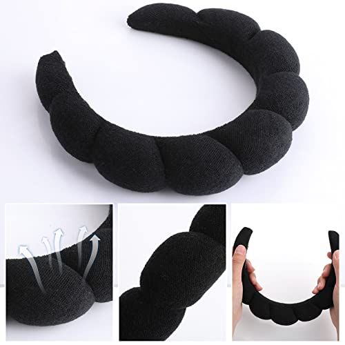 Spa Makeup Headband for Women Sponge Skincare Headband Soft Terry Cloth Fabric Hairband Hair Accessories for Washing Face Makeup Removal - Image 3