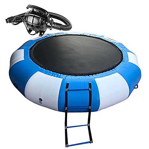 WEDSFC Aufblasbares Wassertrampolin Für Kinder, 6,5 Fuß / 10 Fuß Wasserpark Aufblasbare Kissen Bounce Pad Badeplattform Für Kinder Und Erwachsene, Luftpumpe Verschenken,6.5ft Cover