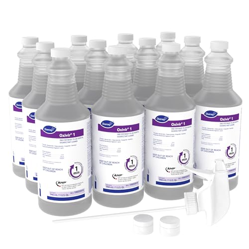 Oxivir Diversey 1 Disinfectant Cleaner RTU 32 oz 12 Pack