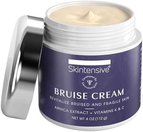 SKINTENSIVE Arnica Bruise Cream for Thin Skin - Moisturizing, Vitamin K C and E, Skin Renewal, 4 Oz