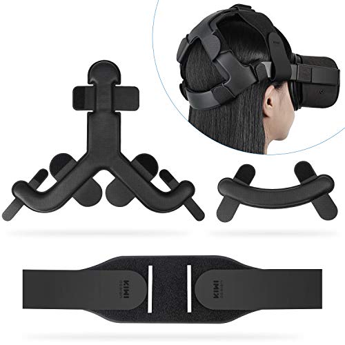 KIWI design Coussin de Sangle de Tête pour Accessoires Oculus Quest Bandeau Head Strap, Réduire la Pression de la Tête, Protection Confortable en Cuir PU et Coussin en Mousse Souple
