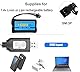 ENJOY-UNIQUE Akku-Ladekabel 7,4V, USB Batterie Ladegerät Kabel für LiPo-Akkus, SM-3P Stecker, für RC Ferngesteuerten Spielzeug Auto Zug Drohne Boot Flugzeug Quadcopter Tanks