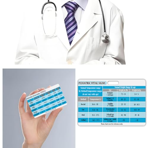 3 pcs pediatric vital signs badge card lab values rn badge cards for pediatric nurses clinicals and rn students nursing school supplies and accessories22 x 38 inches