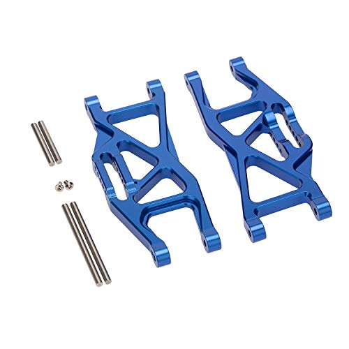 Facibom CNC Aluminum Alloy 10mm Widened Suspension Arm for 1/10 MAXX Truck 89076-4 Upgrade Parts,Blue - Thumbnail 2