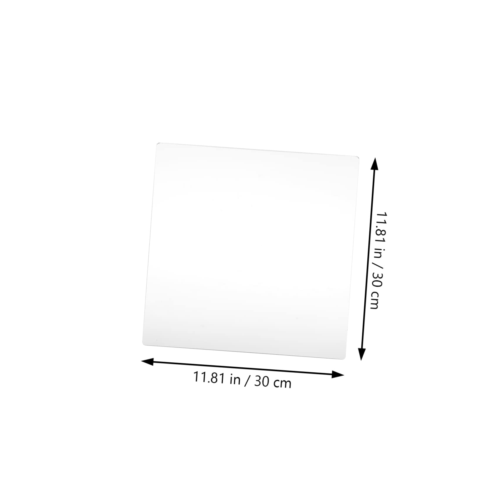 4 Stück Selbstklebende Acryl Spiegelquadrate für Wanddekoration mit Abgerundeten Ecken und Praktischer Anwendung im Bad oder Wohnzimmer