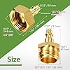 Litorange Lead-Free Brass Winterize Sprinkler Systems: Air Compressor Hose Water Faucet Blow Out Adapter Fitting For RV, Travel Trailer, Boat & Camper（a couple） #2