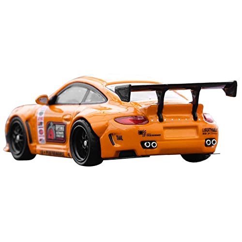 997 LBWK Liberty Walk Orange voiture miniature pour exposition vitrine SEMA 1/64