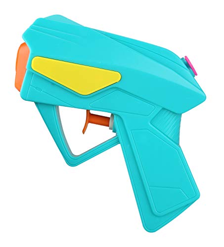 Idena- Pistola ad Acqua Power in plastica, Dimensioni compatte, Perfetta per Le Vacanze, in Spiaggia o in Piscina, Circa 10 cm, Colori Assortiti, Multicolore, 40424