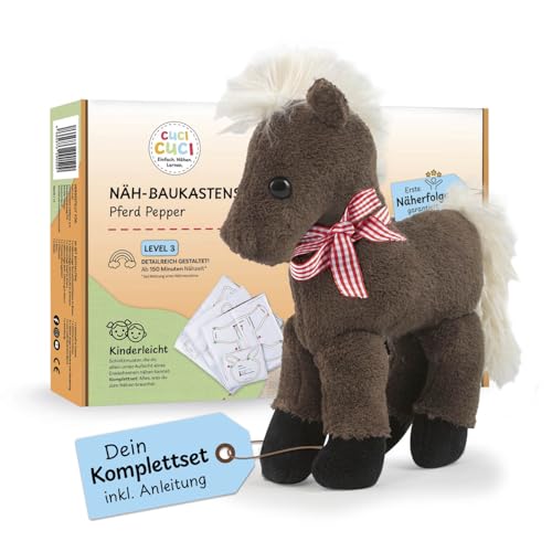 Kit de couture cheval Pepper cuci cuci pour enfant dès 5 ans