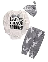 Algopix Similar Product 14 - 3PcsSet Newborn Baby Girl Boy Deer
