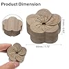 sourcing map 2Pcs Wood Essential Oil Diffuser, Black Walnut Plum Car Diffusers for Essential Oils Small Wooden Aromatherapy Scent Diffusers Air Freshener for Car, Home, and Office #1
