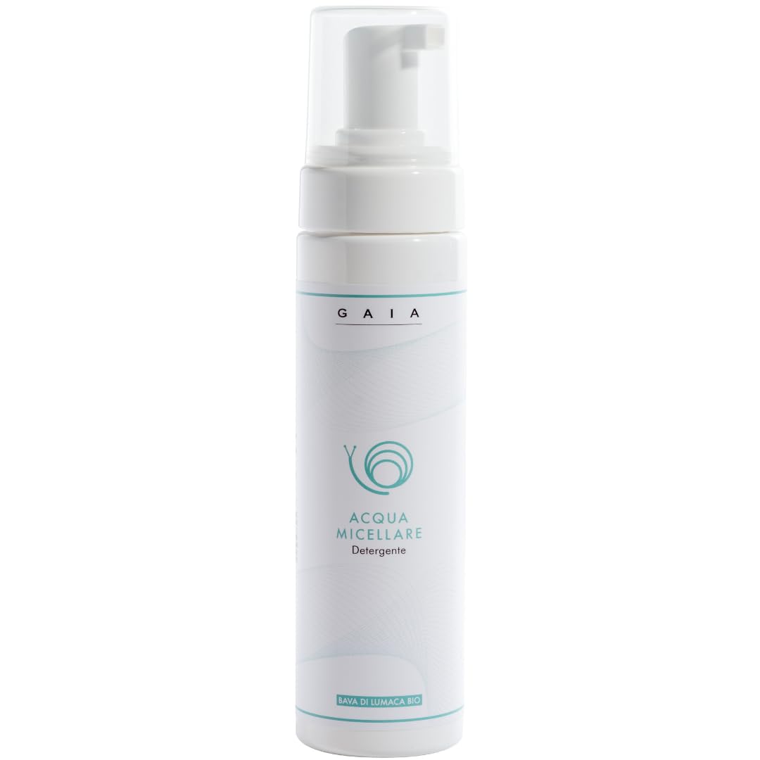 Greenlab Eliciculture Mousse Nettoyant Démaquillant Visage et Cou GAIA 200 ml - Avec Bave d'escargot pure, pour une peau propre, fraîche et lumineuse; Convient à tous les types de peau
