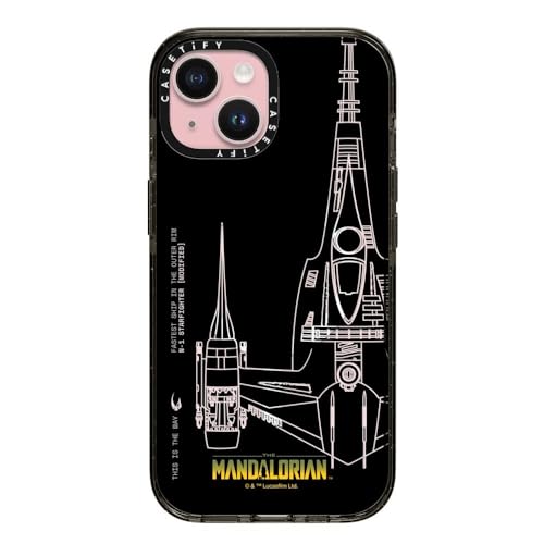 Coque iPhone 15 CASETiFY antichoc Mandalorian pour éviter les bris d'écran et chutes