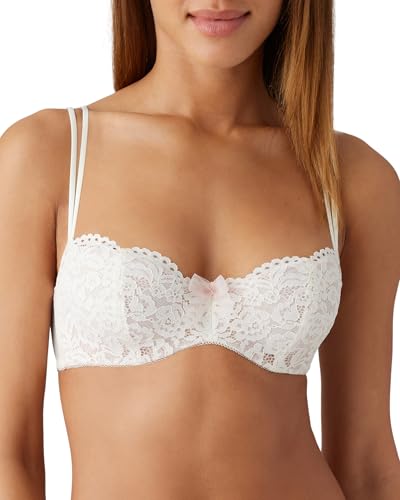 Rosme Damen Balconette-BH mit gepolsterten Trägern Kollektion Eliza,Schwarz, EU 85B(UK 38B)
