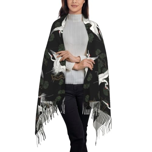 WURTON Cactus Succulent Rose Women Pashmina Scarf Wrap Shawl, Mom Grandma Wife Girlfriend Holiday Gift2