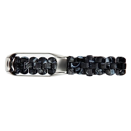 Bracelet montre Mi Band 5 élégant pour remplacer le plastique par de l'acier et de la résine