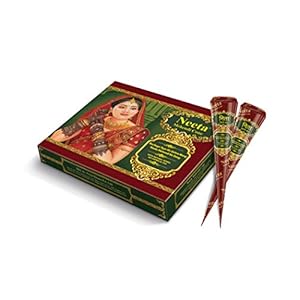 Neeta Mehendi Cone Body Art All Natural Herbal Pure Henna Past (Pack of 24 Pieces) Pack of 2