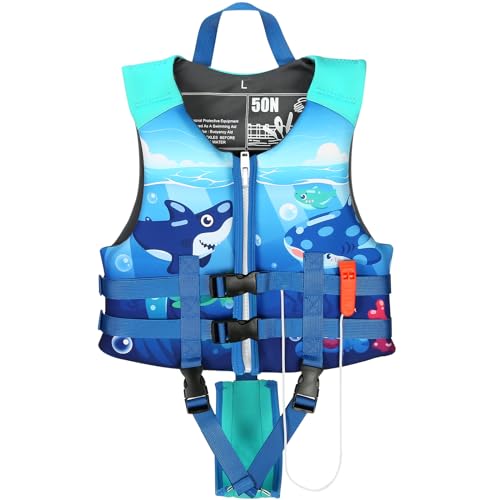 Toddler Swim Vest, Kids Swimming Floaties Jacket for 20-30-40-50 lbs