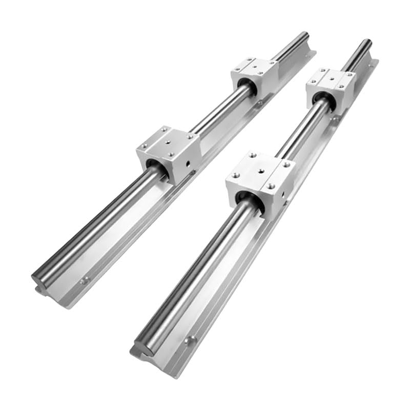 Kit de vis à billes: 2guides linéaires SBR16+ 4blocs coulissants SBR16UU+ 1vis à billes SFU1604 avec volant for gravure sur routeur CNC(SFU1605-SBR16UU,400mm)