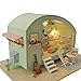 Kinder Bausteine  Holz-Handmade Toy House Miniatur DIY Kit Zeitreise-Serie Spielzeug-Haus-Möbel Villa Modell Kreative Zimmer Lernspielzeug ( Farbe : Multi-colored , Size : 35*22*22cm )