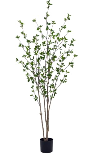 7ft Artificial Citrus Tree &ndash; Minimalist Faux Tree for Indoor D&eacute;cor, Fake Critus Tree Perfect for...