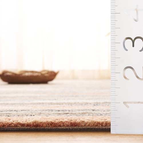 Tapete Safavieh 8x10 Handmade Lana Rust y Beige miniatura 2