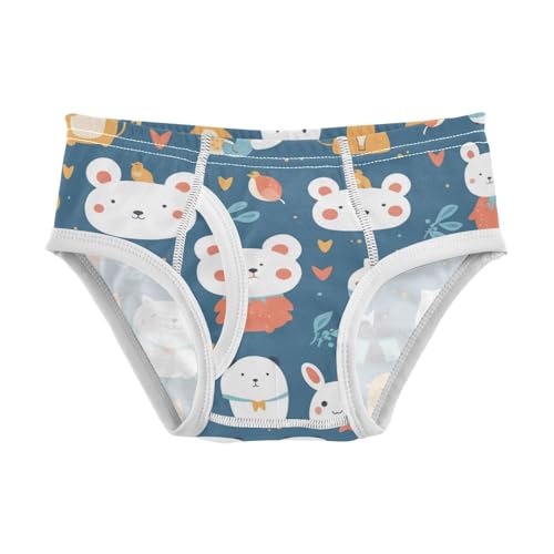 KLL Cute Animals Seamless Pattern Little Boys Cotton Underwear Briefs Cute Undies