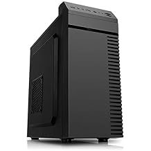 PC Gaming Case - USB3.0 Port - SPCC Steel Side Panel Cable Management - Black M-ATX Motherboard, Solid-State Drive, Optical Drive, Long Graphics Card, backline