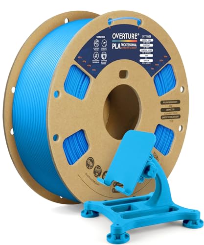 Image of OVERTURE PLA Plus (PLA+) Filament 1.75mm, Stronger & More Durable, Professional Toughness 3D Printer Filament 1kg (2.2lbs), High Precision + /- 0.02mm, Tangle-Free (Digital Blue)