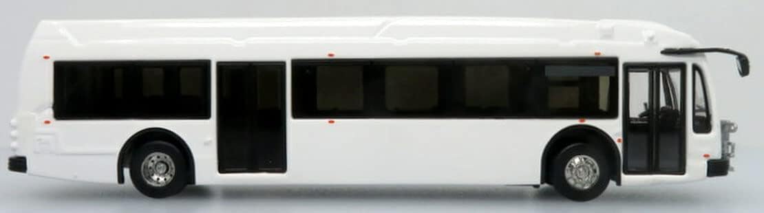 Iconic Replicas Proterra Catalyst ZX5 Diecast Bus Blank/White Transit Bus & Ready for Your own customizations! 1:87-HO Scale New in The Box