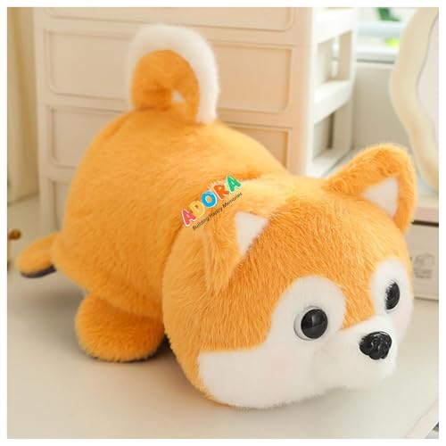 Image of ADORA Reversible Husky Dog Soft Toy | 2-in-1 Transformable Plushie | Cute Reversible Husky Plush Toy | Soft Stuffed Animal Plush for Kids & Baby Girls | 20cm Plush Teddy Bear Gift (Gray & Orange)