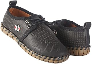 Toobaco Sneakers Boys Casual Leather Mold Grade 794 Black, 36 EU