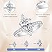 AVECON 3.5CT Marquise Cut Engagement Ring for Women, Wedding Promise Cubic Zirconia Band, White Gold Plated Bridal Half Eternity Simulated Diamond Rings for Anniversary, Size 7