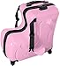 Wangbaochang2017 20in Kid Suitcase Trolley Case - Rideable Luggage With Fashionable Appearance - Funny Travel Companion for Girls in Pink for Children