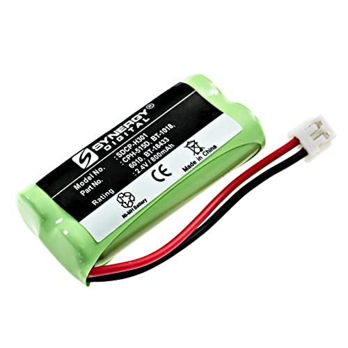 Synergy Digital Cordless Phone Battery - Replacement for AT&T BT8001, BT8300, BT184342, BT284342 Cordless Phone Batteries