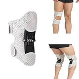 ARNOLILI Enhanced Knee Brace Stabilizer - Adjustable Triple-Spring Support for Squats, Climbing & Recovery | Carbon Steel Compression Springs | Breathable for Men & Women, 1 Pack (Gray)