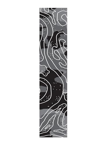 Arrow Wraps- Standard Diameter Topography Designs- Pack of 15-4,5,6, 7 Inch. (Black & Grey, 6 Inch)