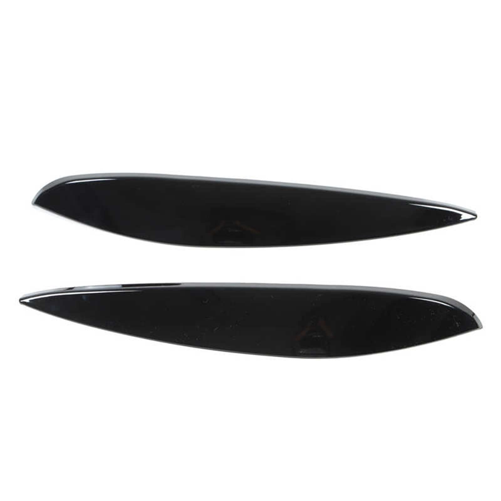 2pcs Car Headlight Headlamp Eyebrow Eyelid Cover Trim Sticker Left Right Fit for Smart 453 Fortwo Forfour 2015-2020(Glossy Black)